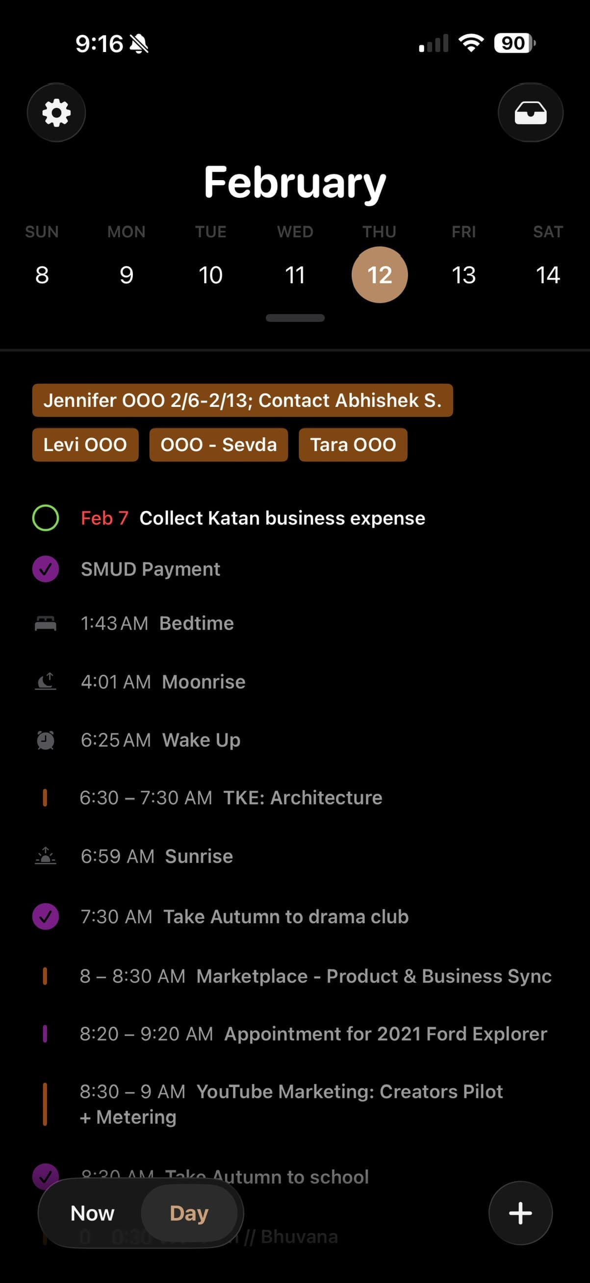 Day Agenda screenshot
